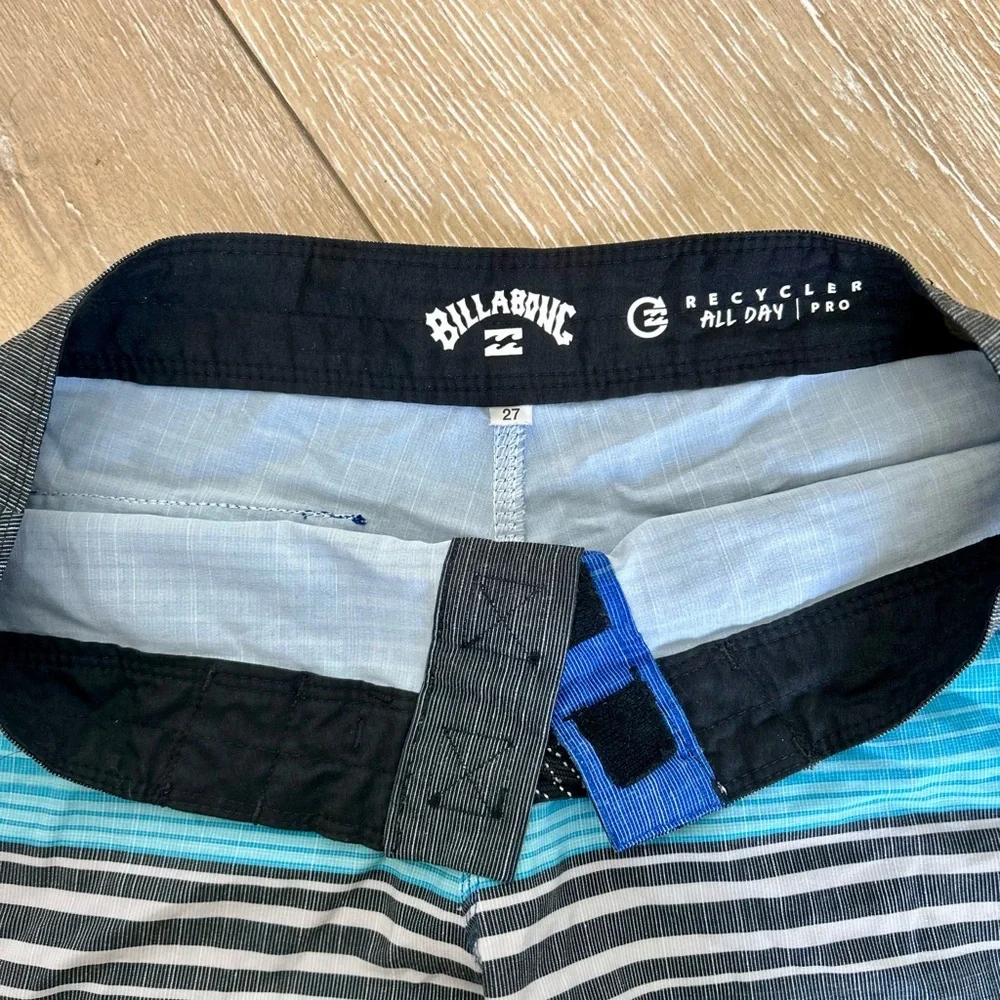 Billabong Big Boys Blue and Black Boardshorts